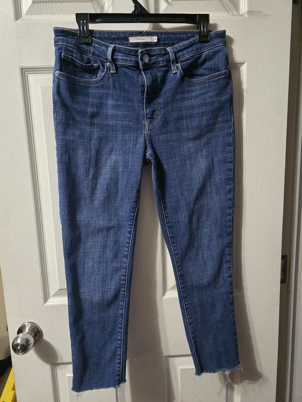 Levi's Blue Cropped Ankle Skinny Jeans